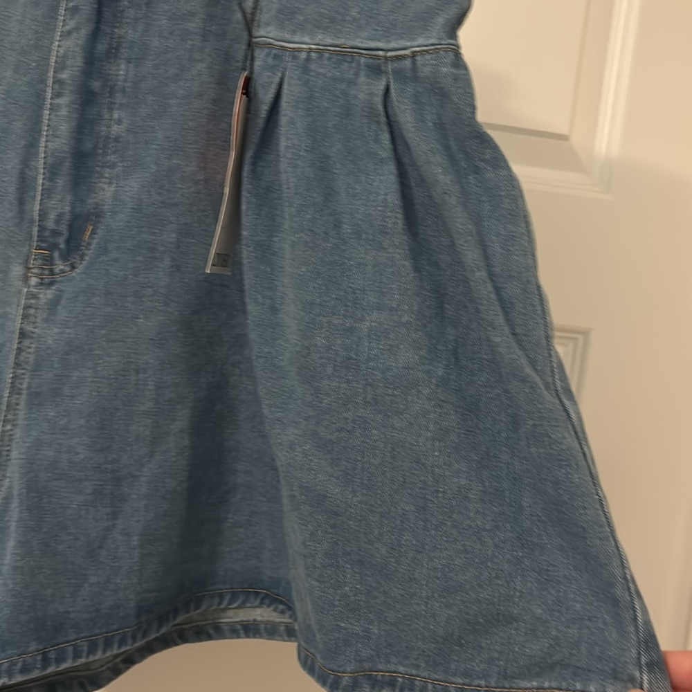Cider jorts Jean shorts denim SZ 2X plus size baggy oversized light wash NWT - Picture 4 of 16